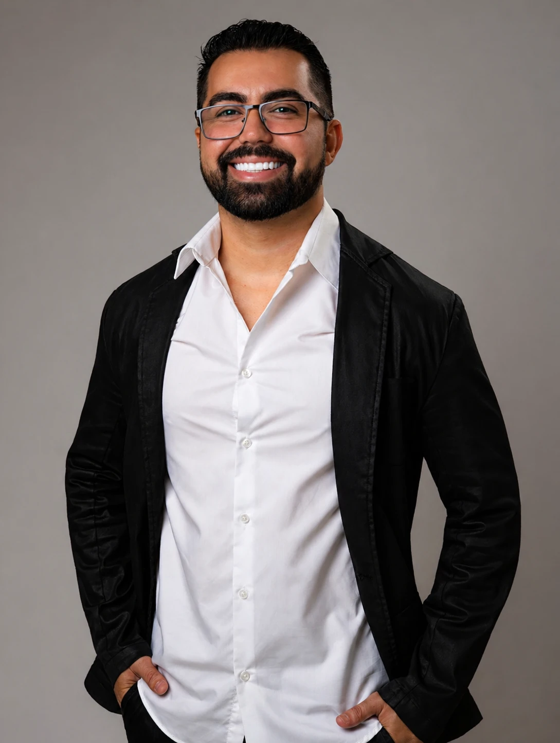 Retrato editorial de Danilo Rocha — fundador do Rocha Concept
